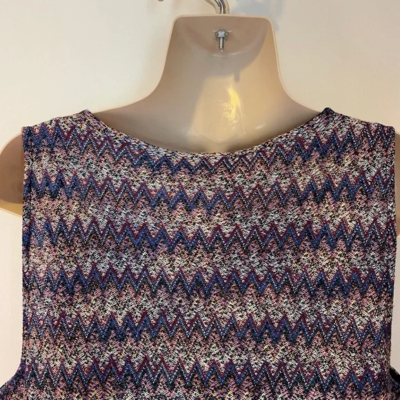 Anthropologie Maeve Westwater chevron stripe knit dress. Size large. - Picture 7 of 10